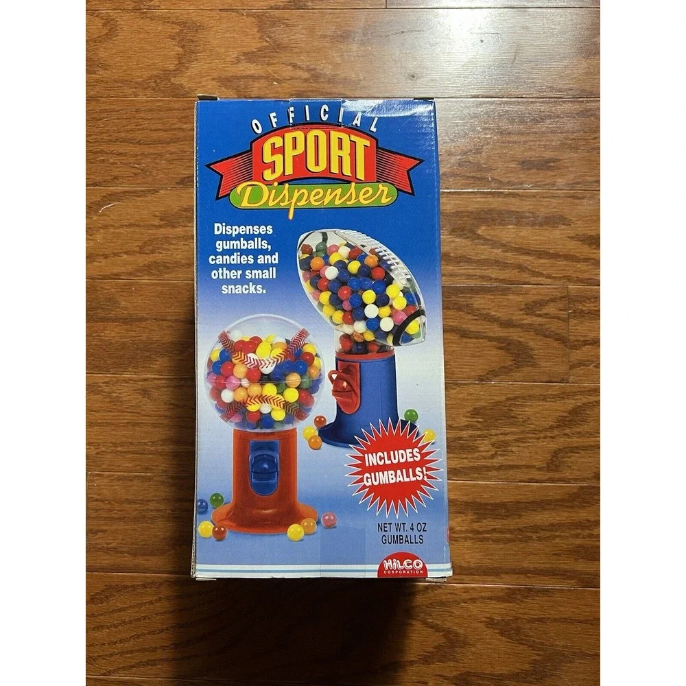 HilCo Official Sport Gumball Dispenser Basketball NIB‎ Includes Gum (Old)